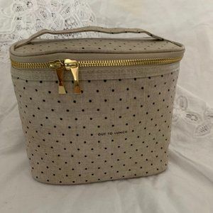 Kate Spade Tan Lunch Bag -Polka Dot 'Out To Lunch